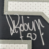 Framed Autographed/Signed David Robinson 35x39 San Antonio Spurs White Mitchell & Ness HWC Basketball Jersey Beckett BAS COA