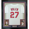 Framed Autographed/Signed Scott Rolen 35x39 St. Louis White Baseball Jersey Beckett BAS COA by Hall of Fame Sports Memorabilia