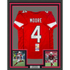 Framed Autographed/Signed Rondale Moore 35x39 Arizona Red Football Jersey JSA COA