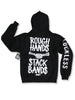 Rough Hands Stack Bands Hoodie by Luckless Outfitters