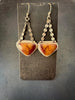 Mookeite Jasper Earrings | Sterling Silver Swing Dangles | Earthy Movement Jewelry by mend metalworks