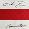 Framed Autographed/Signed Mike Rozier 35x39 Heisman 1983 Nebraska Red College Football Jersey JSA COA by Hall of Fame Sports Memorabilia