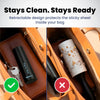 Retractable Mini Lint Roller for Pet Hair with 2 Refills by Rubyloo
