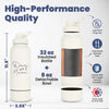Dog + Human Water Bottle with Detachable Dog Bowl by Rubyloo