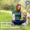 Dog + Human Water Bottle with Detachable Dog Bowl by Rubyloo