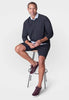 Rugvee Pullover V-Neck Sweatshirt - Charcoal Grey by Buki