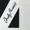 Framed Autographed/Signed Andy Russell 2x Super Bowl Champs 35x39 Pittsburgh Black Football Jersey JSA COA by Hall of Fame Sports Memorabilia