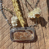 Garden Quartz Lodolite Landscape Necklace by mend metalworks