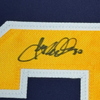 Framed Autographed/Signed Ryan Miller 35x39 Buffalo Blue Hockey Jersey JSA COA by Hall of Fame Sports Memorabilia