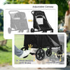 One-Click Foldable Stroller for Large Medium Small Dogs, Pet, Cats with Storage by Furr Baby Gifts
