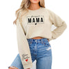 Blessed Mama Sweatshirt With Kids Names on Sleeve by EnjoyMyDesign LLC