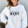 Blessed Mama Sweatshirt With Kids Names on Sleeve by EnjoyMyDesign LLC