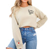 Boy Mom Sweatshirt With Kids Name on Sleeve by EnjoyMyDesign LLC