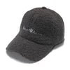Lamb Wool Baseball Cap — Korean Style Plush Winter Sun Hat for Women by FitiqueFit