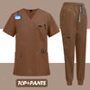 Unisex Surgical Nurse Medical Scrubs Set Top + Pants