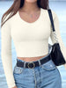 SculptFit Long Sleeve Yoga Crop Top by FitiqueFit