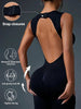 🧘‍♀️ Seamless Sleeveless Yoga Jumpsuit with Zipper Closure by FitiqueFit