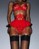 Ellolace Fancy Lingeries Luxury Lace Erotic Women's Underwear 3-Pieces Transparent Sexy Round Matching Intimate