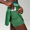 High-Waist Pleated Skort with Pockets for Active Women