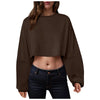 🧘‍♀️ Women’s Long Sleeve Loose-Fit Crop Top by FitiqueFit