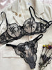 Ellolace Fancy Lingerie Lace Embroidery Fairy Seamless Tulle Underwear See Through Exotic Sets Floral Beautiful Bilizna Set