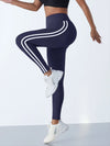 Women Striped Slim Leggings