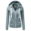 Spring and Autumn New Women's Personalized Casual Cardigan Zipper Hoodie Korean Edition Fashion Outdoor Jogging Sportswear