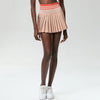 High-Waist Pleated Skort with Pockets for Active Women