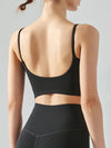 Women's sports bra with chest cushion, vest and suspender