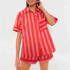 🌞 Lamuusaa 2-Piece Striped Summer Set – 2000s Streetwear Revival by FitiqueFit