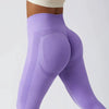 Seamless Ribbed Yoga Leggings – Tummy Control Fit by FitiqueFit