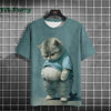 Cat Print shirts - Y2K Graphic T-Shirt by FitiqueFit
