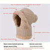 Winter Lined Knit Hat with Earflap & Hooded Neck Gaiter by FitiqueFit