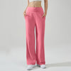 Women's Elastic Baggy High waist Yoga Pants Summer Sports Lifting Flared pants Loose Dance Leggings Solid sweatpants