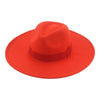 Fashionable Fedora Hats Women Wide Brim Dress Caps Women's Fedora Hats Elegant Wide Brim Fedora Hat Wedding Men Hat Warm Retro Style Belt 56-58cm by Stevvex