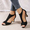 Leather High Heels Shoes by FitiqueFit