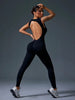 🧘‍♀️ Seamless Sleeveless Yoga Jumpsuit with Zipper Closure by FitiqueFit
