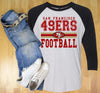 49ers Football Distressed Graphic Tee by Anchored Grace Boutique