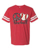 Peace Love Baseball Graphic Tee by Anchored Grace Boutique