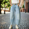 Women’s Mid Rise Wide Leg Jeans by FitiqueFit