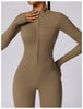 Yoga Jumpsuit Long Sleeved Zipper Rompers