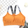 Women Letter Strap Sports Bra