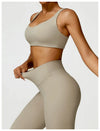 2 PCS Yoga Set Gym Clothes Sportswear Workout Tracksuits Sports Bra Gym Leggings Wear Athletic