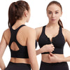 Hollow Front Zipper Push Up Bra Wireless Sports Bras For Women Shock-proof Running Vest Underwear Lingerie
