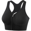 Hollow Front Zipper Push Up Bra Wireless Sports Bras For Women Shock-proof Running Vest Underwear Lingerie