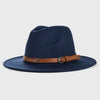 Unisex Wool Fedora – Flat-Brim Felt Hat for Fall & Winter by FitiqueFit
