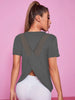 Women Seamless Yoga T-Shirt Short Sleeve
