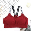 Women Letter Strap Sports Bra