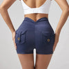 🍑 Wrinkled High-Waist Pocket Leggings for Women by FitiqueFit