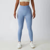 Seamless Ribbed Yoga Leggings – Tummy Control Fit by FitiqueFit